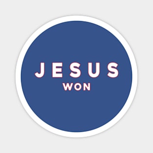 Jesus Won Magnet